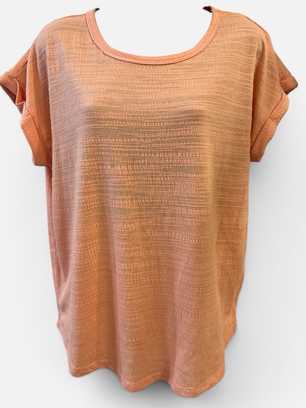 Maurice’s 24/7 Relaxed Scoop Neck Women’s Top in Peach